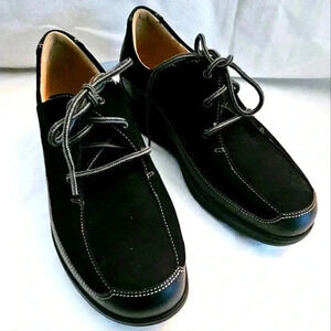 Finn Comfort Acapulco Women's Shoes 6 US Black Leather Lace City Sport Oxford